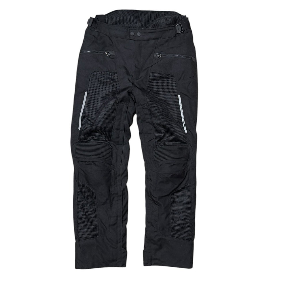 REV'IT! Tornado Motorcycle Pants Men's 52 Black Zip Liner CE Knee Armour Mesh